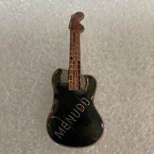 Menudo Black & Red Vintage Enamel Metal 1.5” Pin Pinback GnuCollectibles